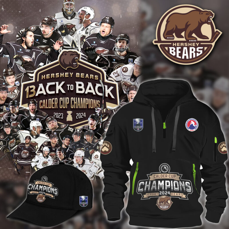 Calder Cup_Hershey Bears Back to Back Champions 2024-New Hoodie