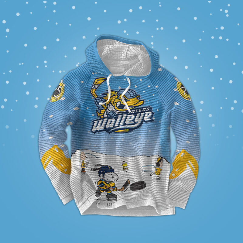 Toledo Walleye x Peanuts Night Limited Edition Hooded - Image 2