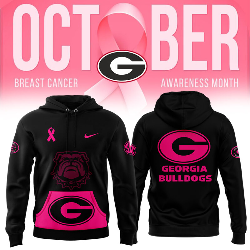 Unisex’s Black Georgia Bulldogs football 2024 Crucial Catch Hoodie