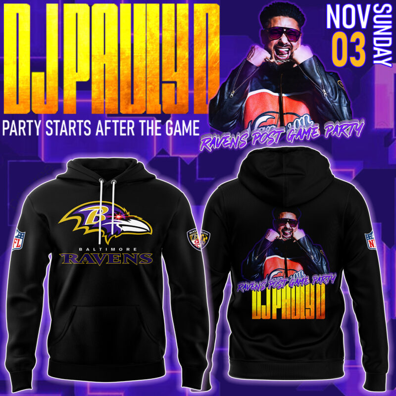 Baltimore Ravens 2024 DJ PAULY D Hoodie