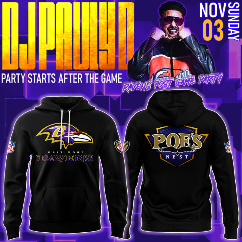 Baltimore Ravens 2024 Poe's Nest Hoodie