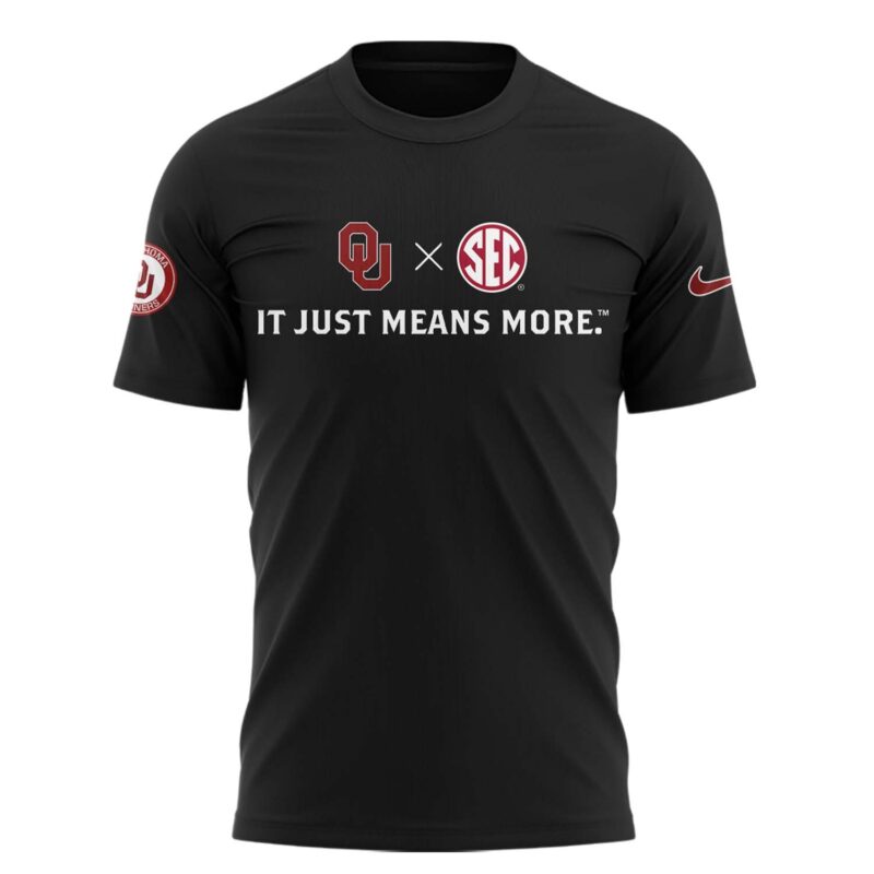 Oklahoma Sooners Football 'It Just Means More' Premium Limited Shirt - Image 2