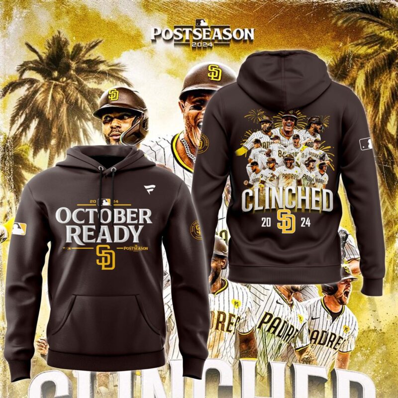 Limited San Diego Padres Fanatics Brown 2024 MLB Postseason Hoodie