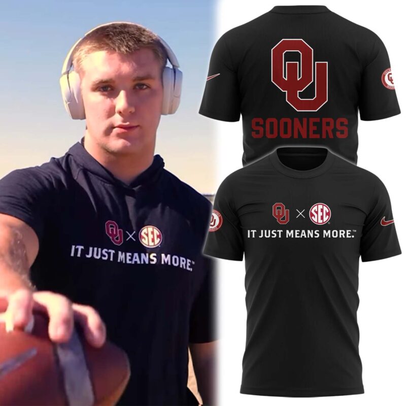 Oklahoma Sooners Football 'It Just Means More' Premium Limited Shirt