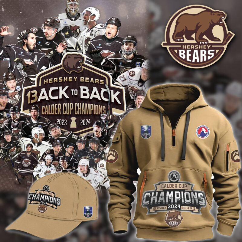 Calder Cup_Hershey Bears Back to Back Champions 2024-New Hoodie