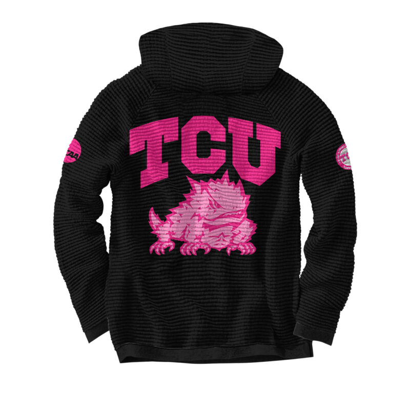 Unisex’s Nike Black TCU football “Stomp Out Cancer” 2024 Hoodie - Image 3