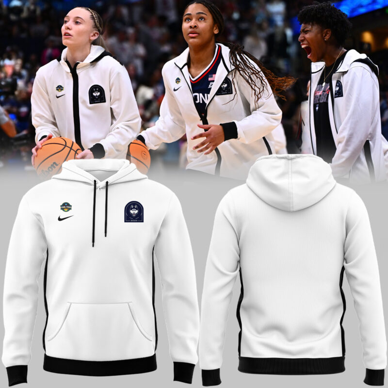 Limited Edition White Uniform UConn Women’s Basketball Hoodie 2