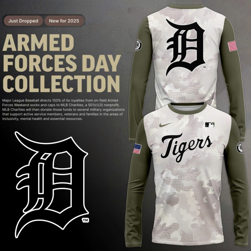 Special New Beige/Olive 2025 Armed Forces Day DT Long Sleeve Shirt