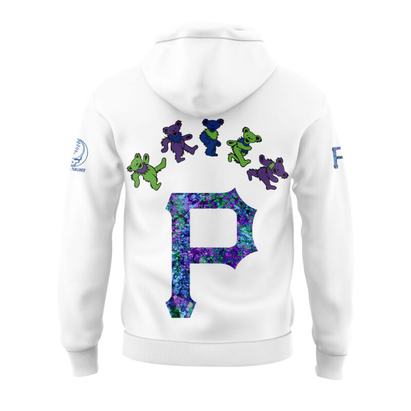 Pittsburgh Pirates Grateful Dead Night Hoodie - Image 4