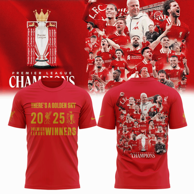 Liverpool F.C. EPL Champions 24/25 Limited Edition Red TSHIRT
