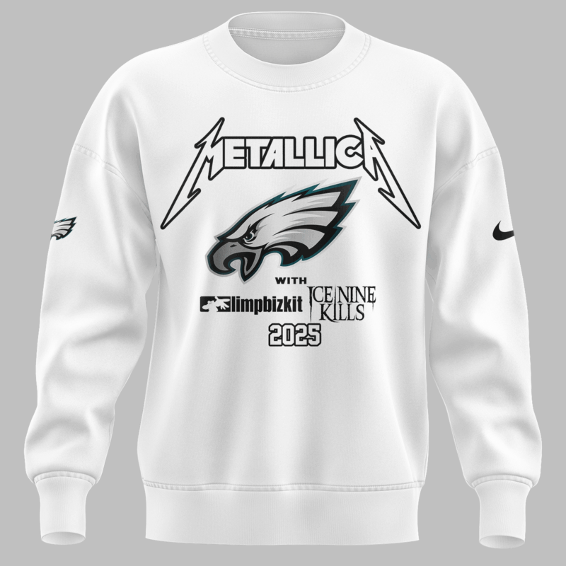 Limited Edition M72 World Tour x Philadelphia Eagles White Sweat 2025 - Image 2