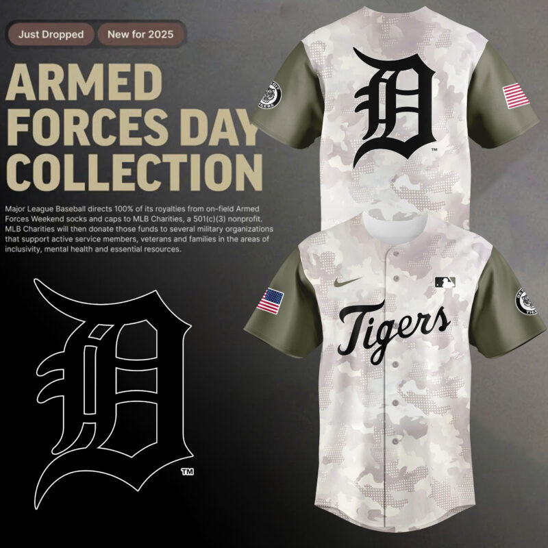 Special New Beige/Olive 2025 Armed Forces Day DT Baseball Jersey