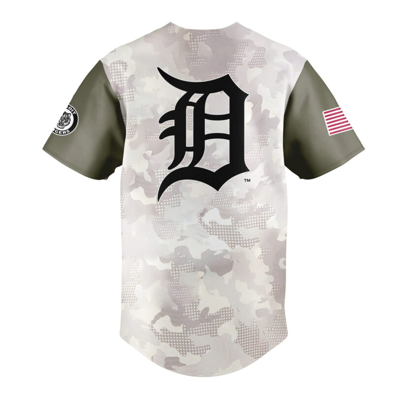 Special New Beige/Olive 2025 Armed Forces Day DT Baseball Jersey - Image 3