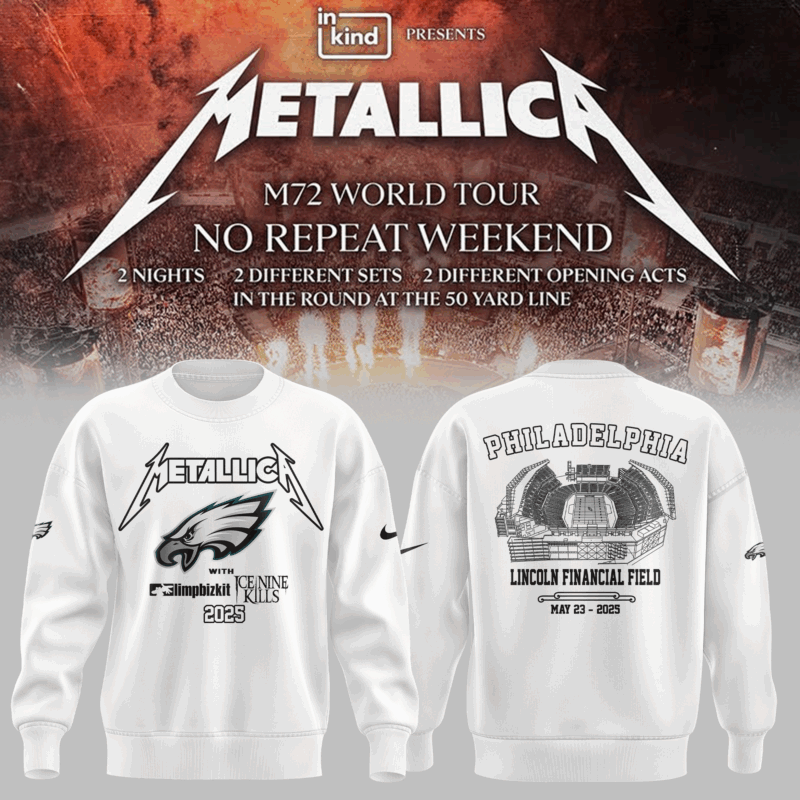 Limited Edition M72 World Tour x Philadelphia Eagles White Sweat 2025