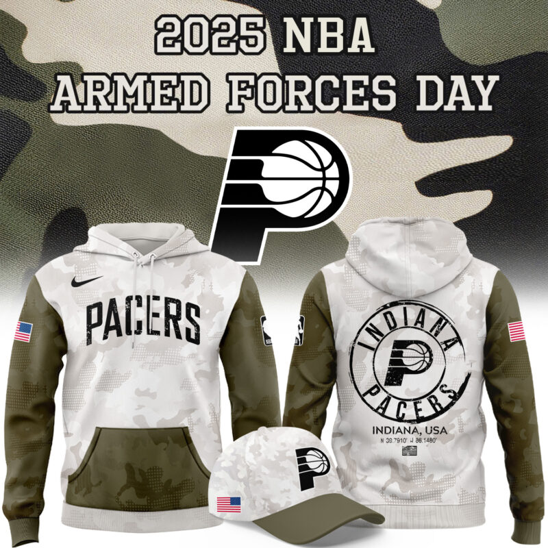 Special 2025 Armed Forces Day Indiana Pacers Hoodie