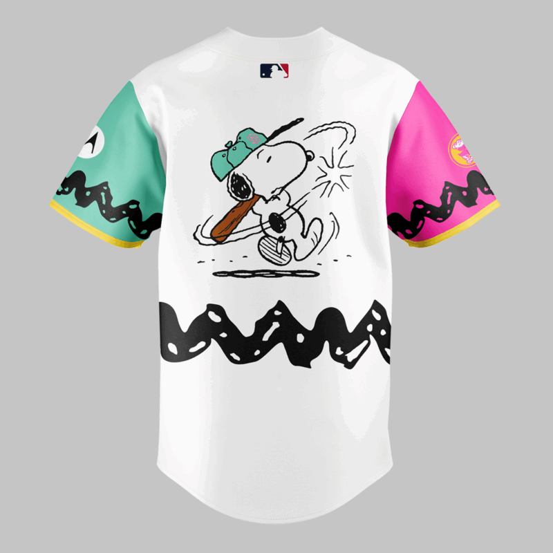 San Diego Padres x Peanuts night limited edition 2025 BASEBALL JERSEY - Image 3