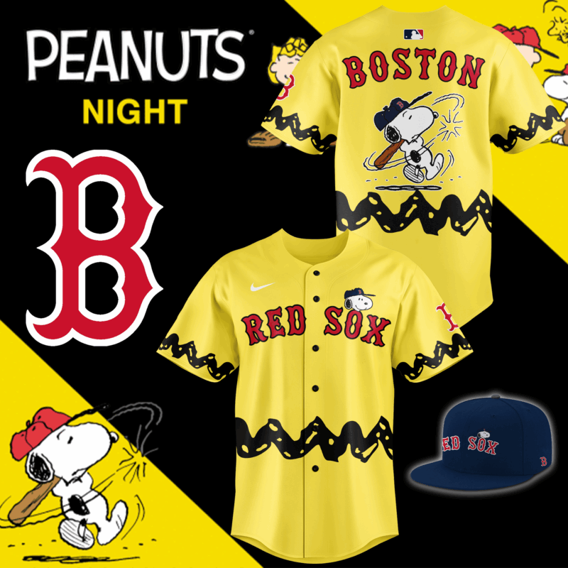 Limited edition Boston Red Sox x Peanuts Night Jersey