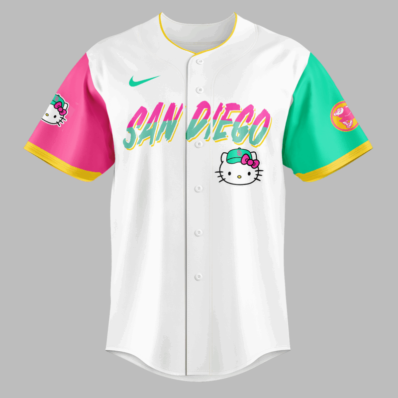 San Diego Padres x hello kitty limited edition 2025 BASEBALL JERSEY - Image 2