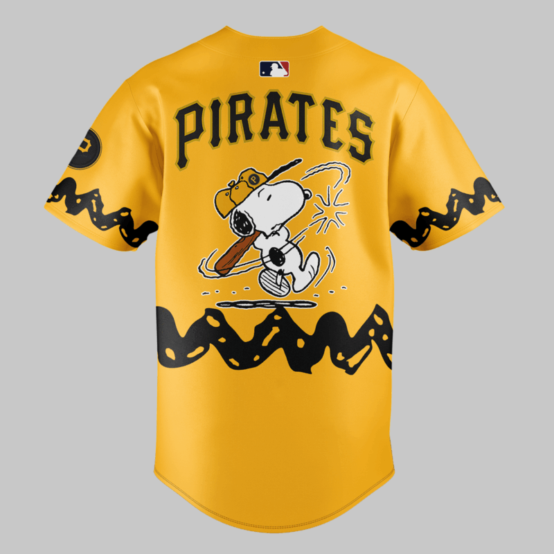 Limited edition Pittsburgh Pirates x Peanuts Night Jersey - Image 3