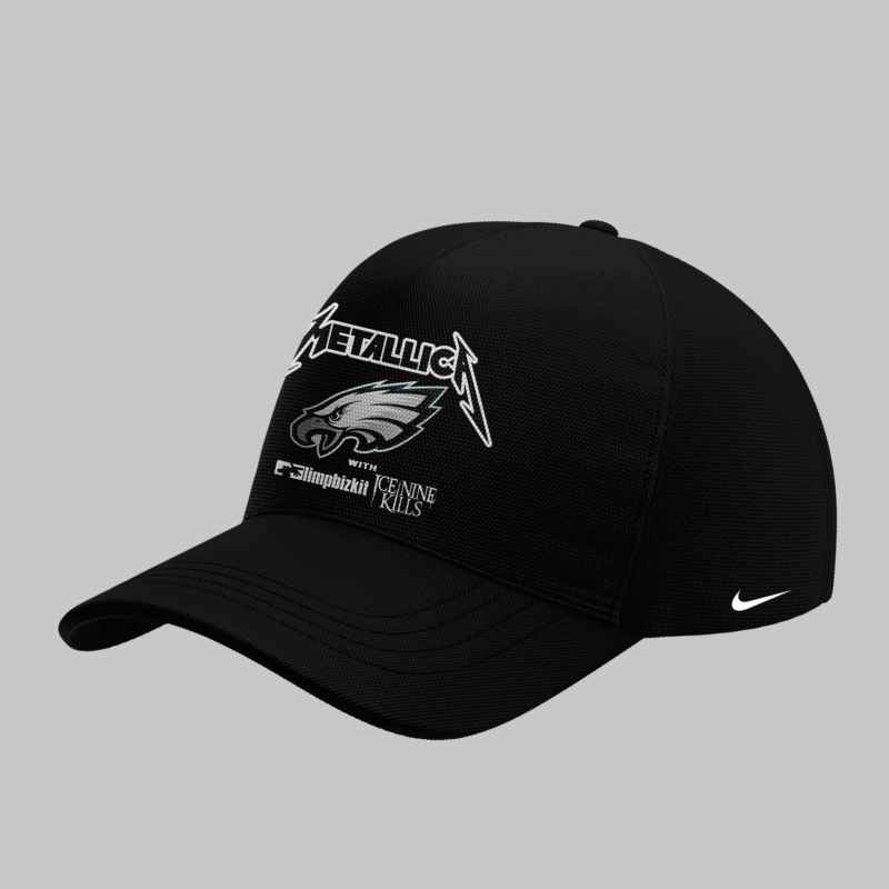 Limited Edition M72 World Tour x Philadelphia Eagles Black Tshirt 2025 - Image 4