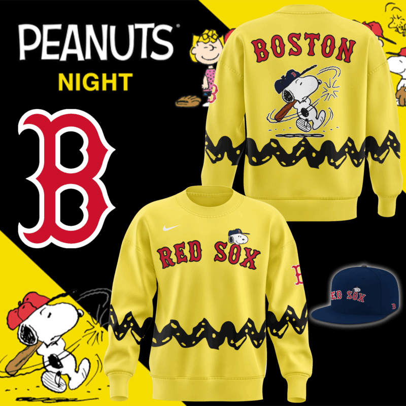 Limited edition Boston Red Sox x Peanuts Night Sweatshirt
