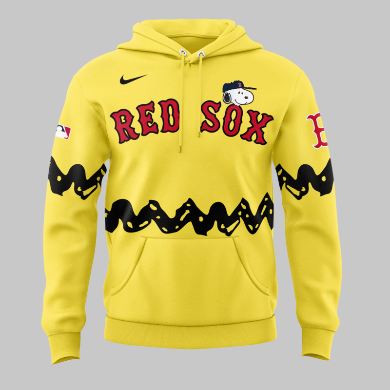 Limited edition Boston Red Sox x Peanuts Night Hoodie - Image 2
