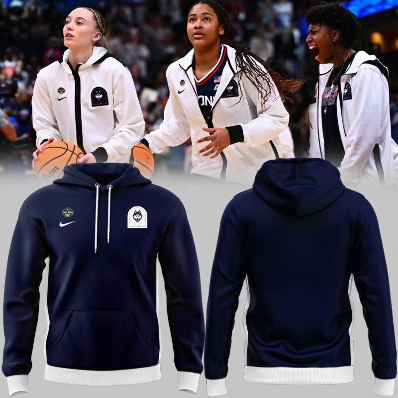 Limited Edition Navy Blue Uniform UConn Women’s Basketball Hoodie 2