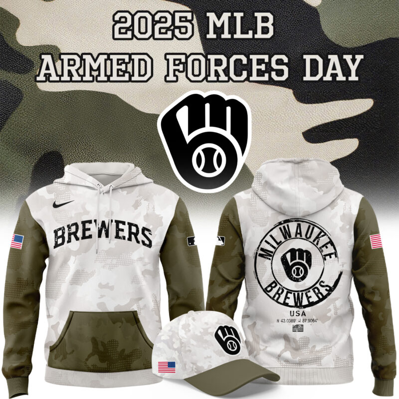 Special 2025 Armed Forces Day Milwaukee Brewers Hoodie