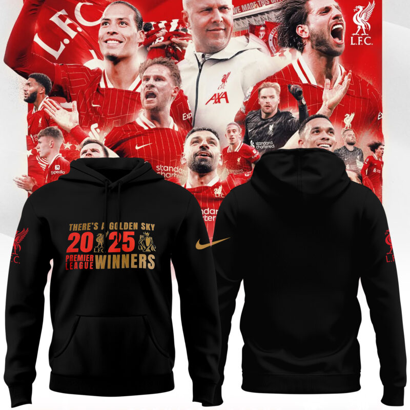 LFC EPL Champions 24/25 Adults Hoodie Black I