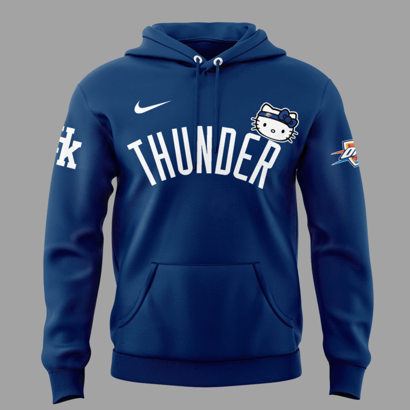 Limited Edition Oklahoma City Thunder x Hello Kitty Hoodie 2024 - Image 2