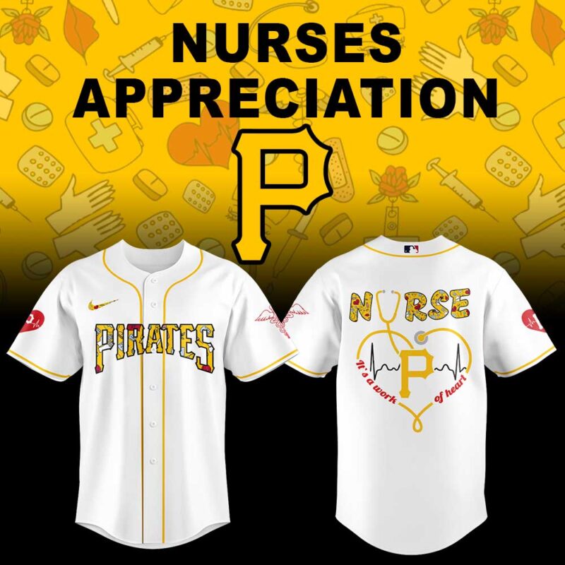 Pittsburgh Pirates Nurses Appreciation Night Jersey Flat Cap Set