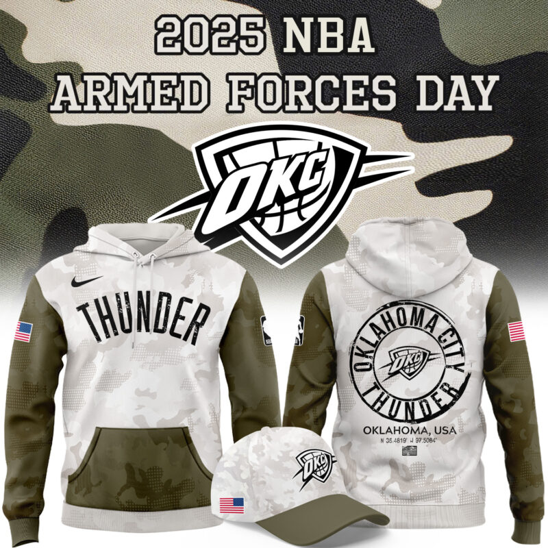 Special 2025 Armed Forces Day Oklahoma City Thunders Hoodie