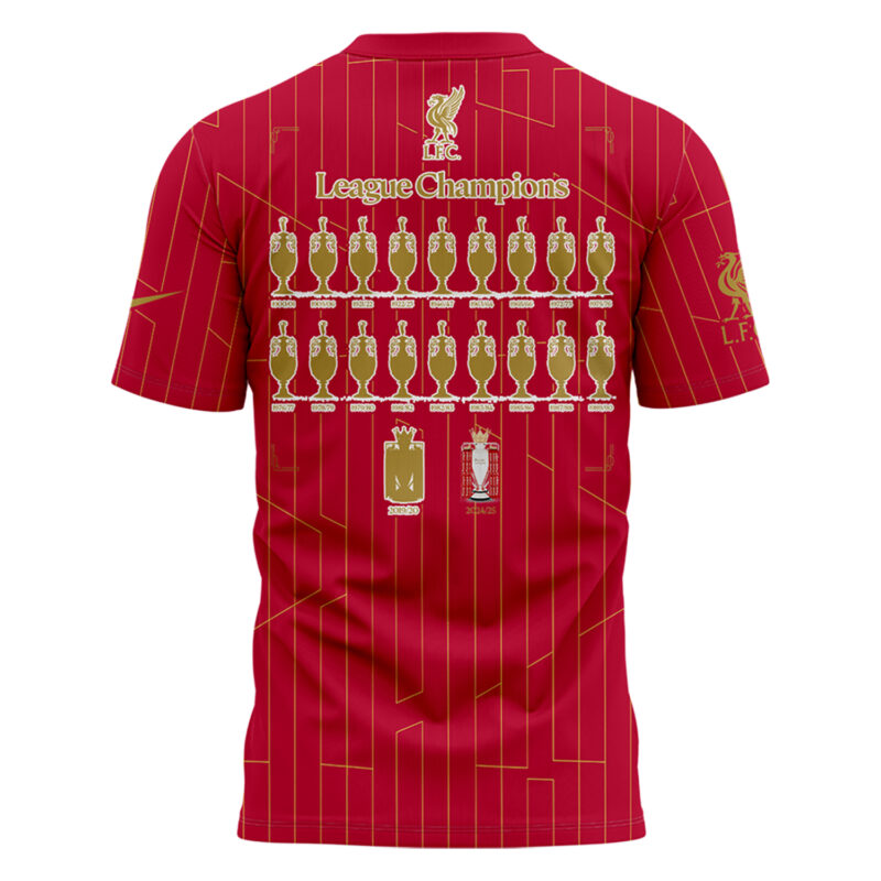 LFC EPL Champions 24/25 Tshirt - Image 3