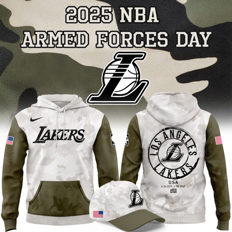 Special 2025 Armed Forces Day Los Angeles Lakers Hoodie