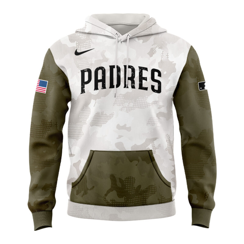 Special 2025 Armed Forces Day San Diego Padres Hoodie - Image 2