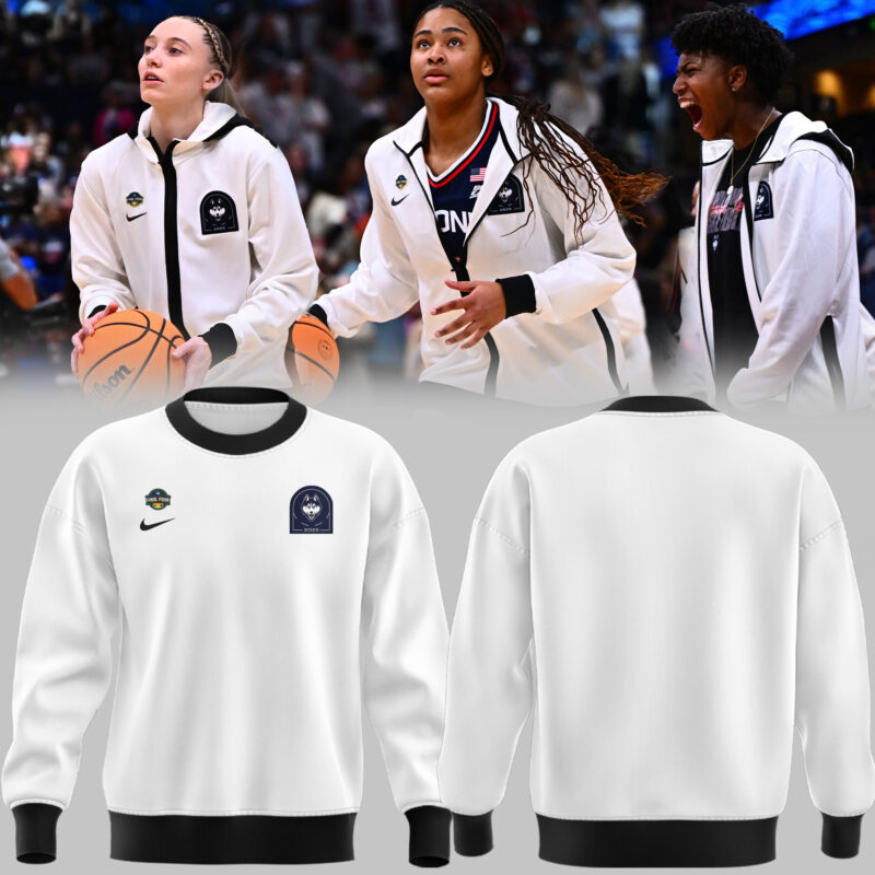 Limited Edition White Uniform UConn Women’s Basketball Sweatshirt 2