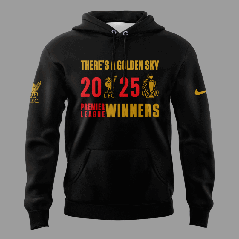 Liverpool F.C. EPL Champions 24/25 Limited Edition Black Hoodie - Image 2