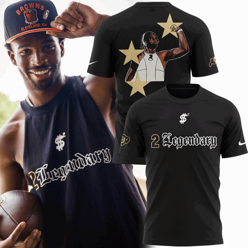 Limited Edition Colorado Buffaloes Shedeur Sanders Black Tshirt 2025