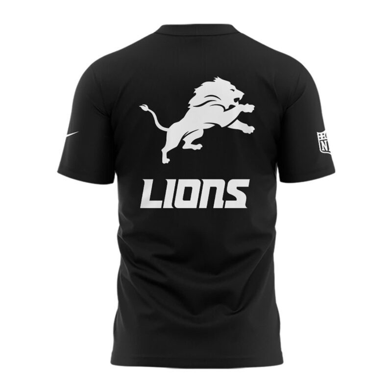 Special New Detroit Lions Black Tshirt - Image 3