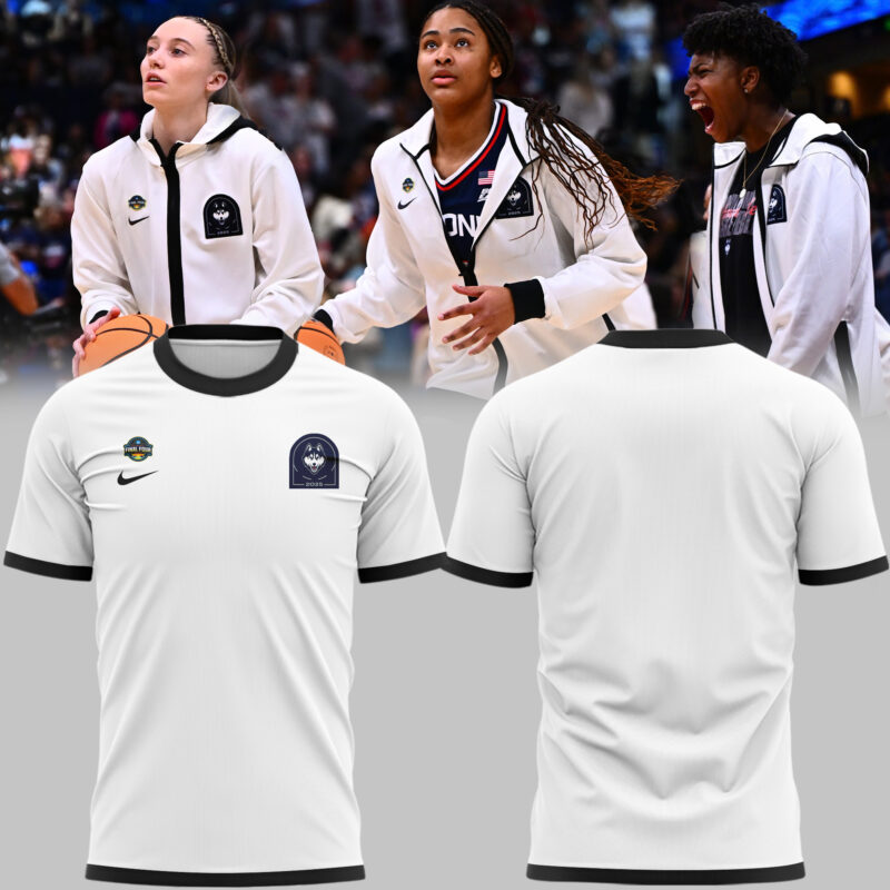 Limited Edition White Uniform UConn Women’s Basketball Tshirt 2