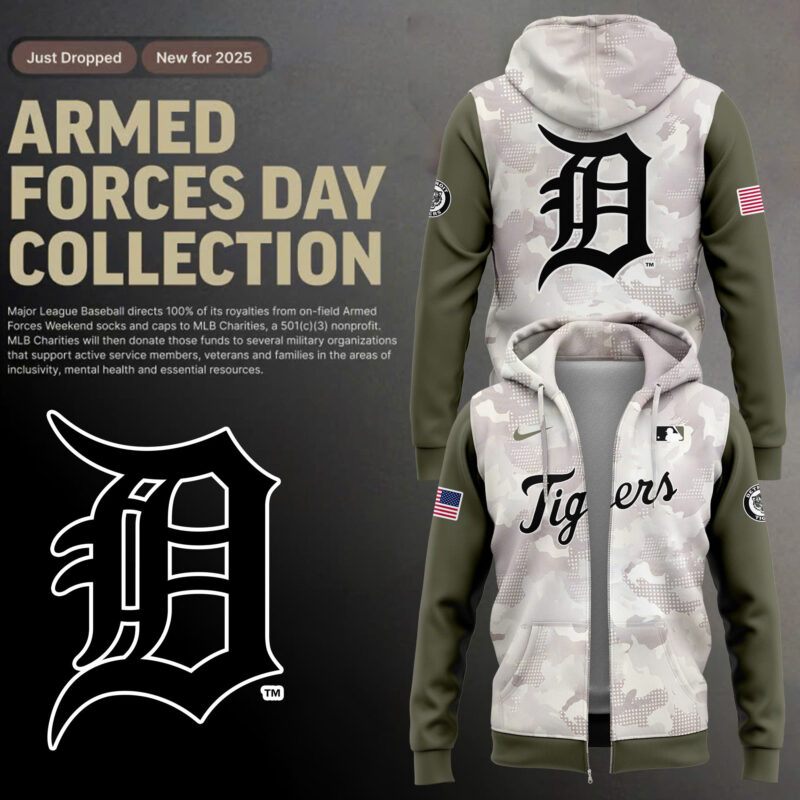 Special New Beige/Olive 2025 Armed Forces Day DT Zip Hoodie