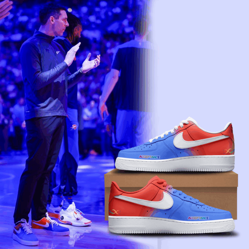 Limited Edition Oklahoma City Thunders Autism Acceptance Month Sneaker