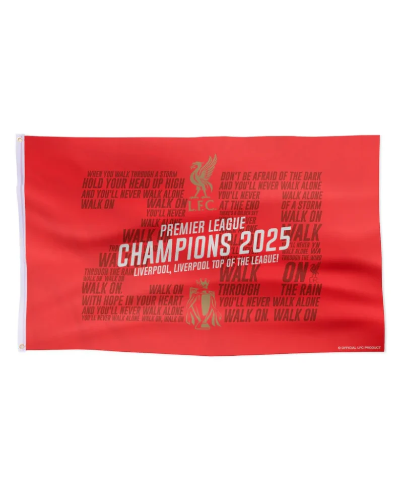LFC EPL Winners 24/25 Flag Red