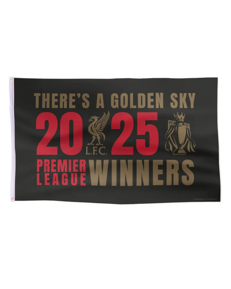 LFC EPL Winners 24/25 Flag Black