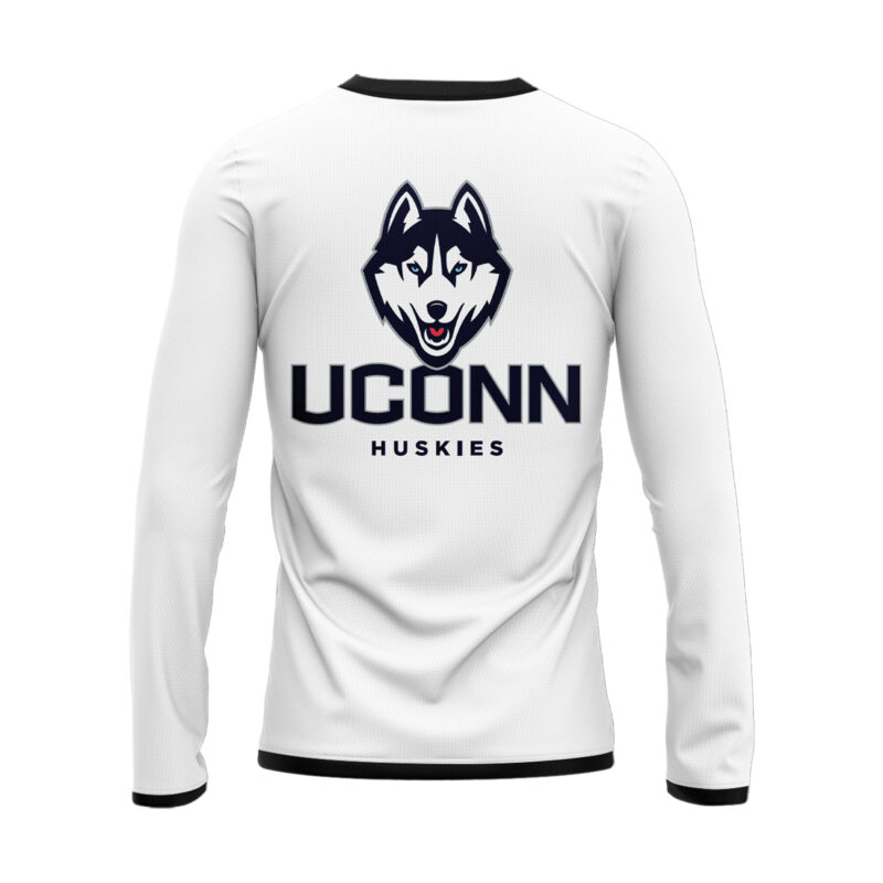 Limited Edition White Uniform UConn Women’s Basketball Long Sleeve Shirt - Image 3