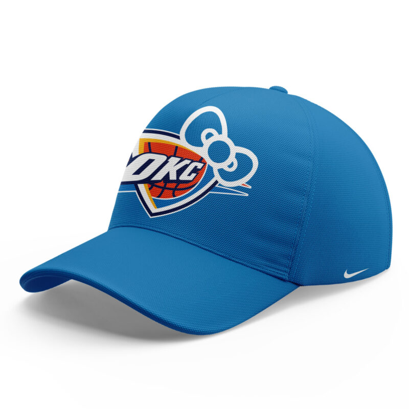 Limited Edition Oklahoma City Thunder x Hello Kitty Tshirt 2024 - Image 5