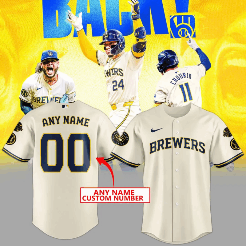 Special New "Mr Baseball" Bob Uecker Patch Uniform Baseball Jersey Custom Name Numbers