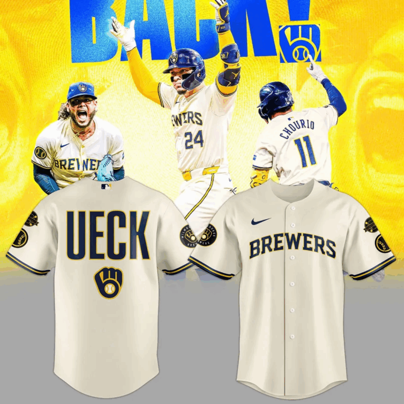 Special New "Mr Baseball" Bob Uecker Patch Uniform Baseball Jersey