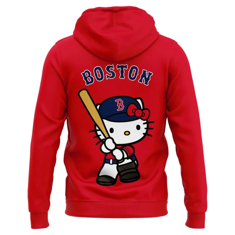 Red Sox x HK Limited Edition Red Hoodie - Image 3
