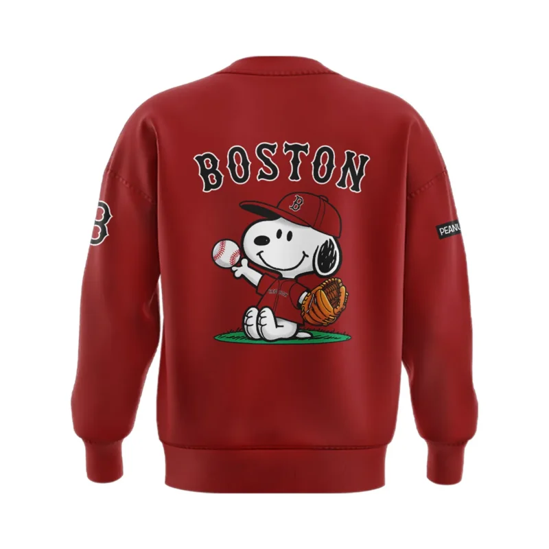 Red Sox Peanuts Snoopy Sweatshirt Special Edition - Image 3